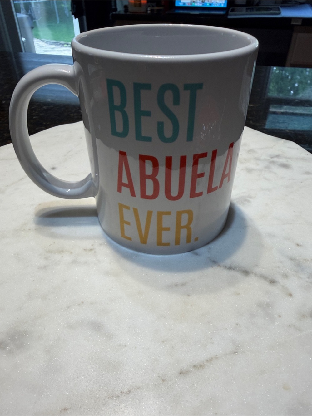 NEW- Best Abuela Ever White Ceramic Coffee Mug